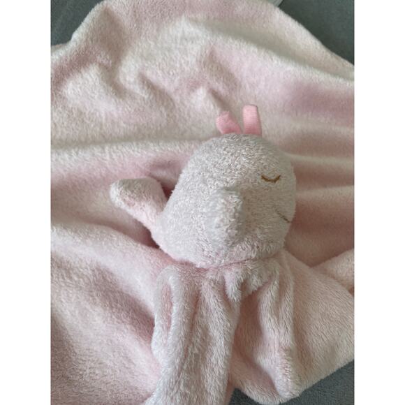 Angel Dear Baby Pink Whale Lovie Security Blankie Blanket - Picture 2 of 4